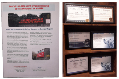Borche's Hi Tec Auto Repair Awards